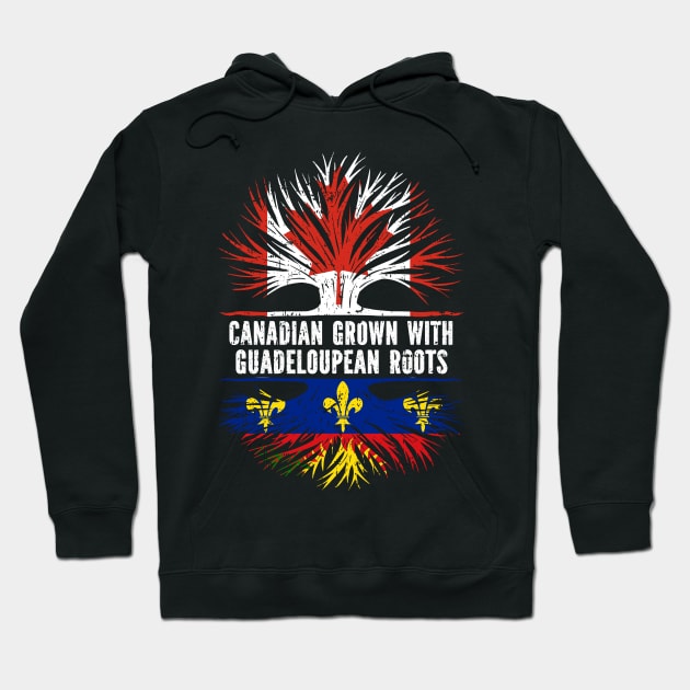 Canadian Grown with Guadeloupean Roots Canada Flag Hoodie by silvercoin